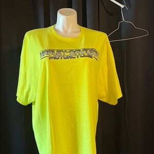 Harley-Davidson Men's Neon Yellow T-Shirt